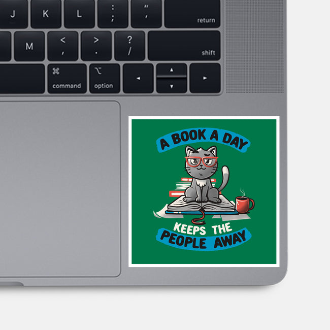 A Book A Day-none glossy sticker-koalastudio