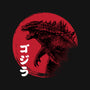 Red Sun Kaiju-none glossy sticker-DrMonekers