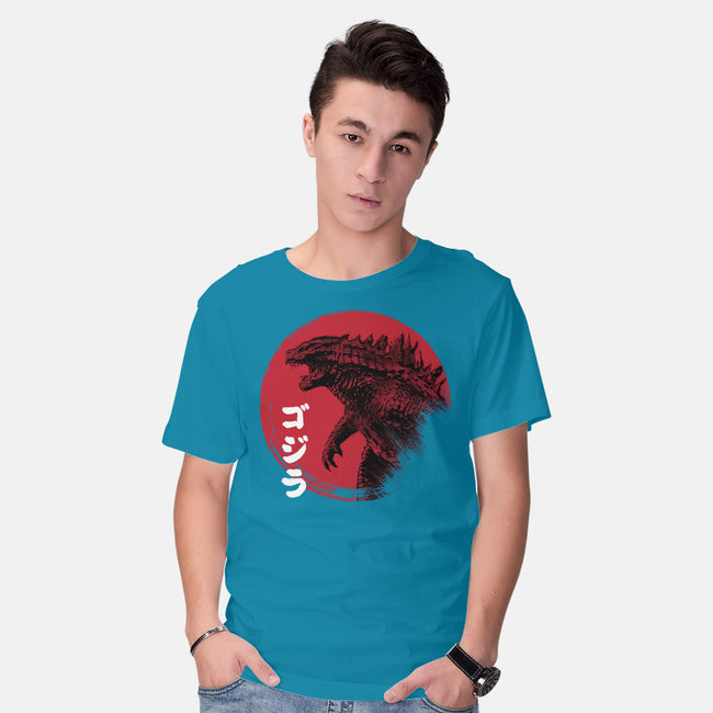 Red Sun Kaiju-mens basic tee-DrMonekers