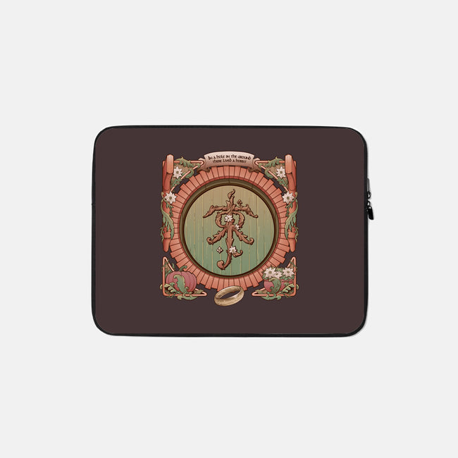 A Hole In The Ground-none zippered laptop sleeve-saqman