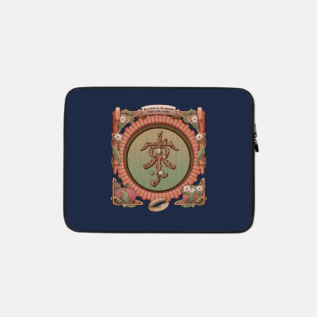 A Hole In The Ground-none zippered laptop sleeve-saqman