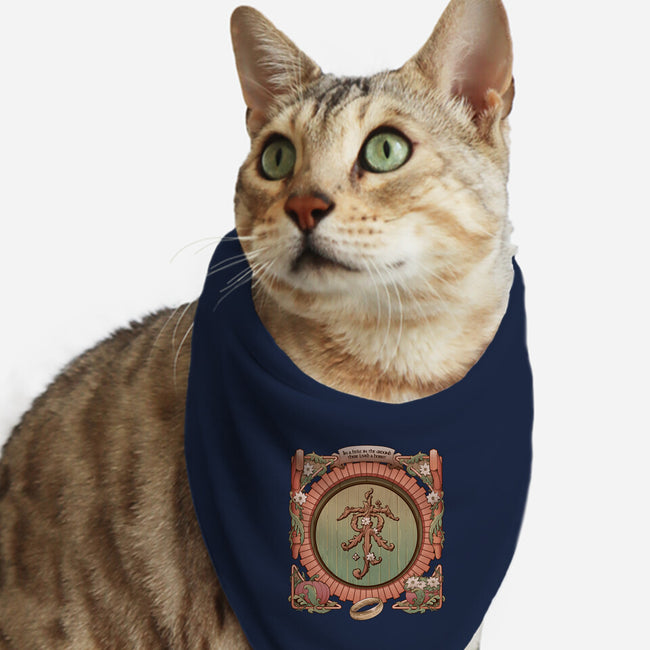 A Hole In The Ground-cat bandana pet collar-saqman