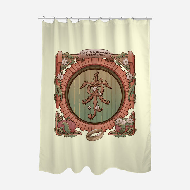 A Hole In The Ground-none polyester shower curtain-saqman