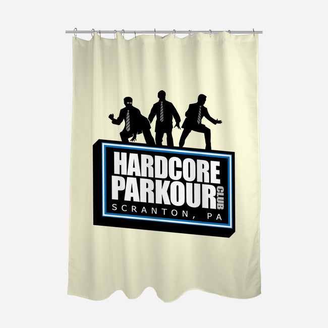 Hardcore Parkour Club-none polyester shower curtain-RyanAstle