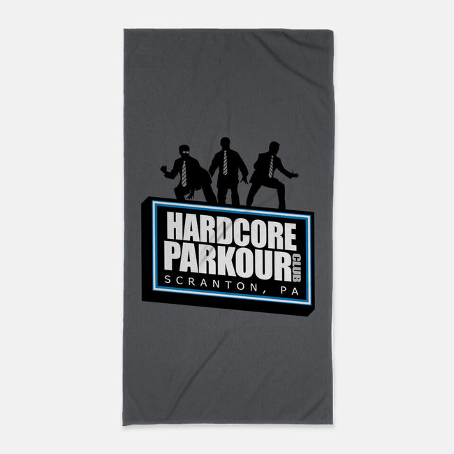 Hardcore Parkour Club-none beach towel-RyanAstle