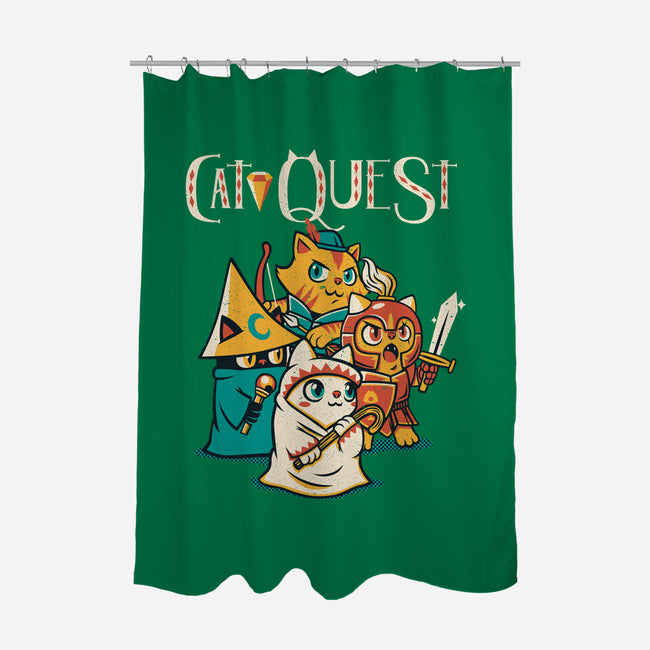 Cat Quest-none polyester shower curtain-tobefonseca