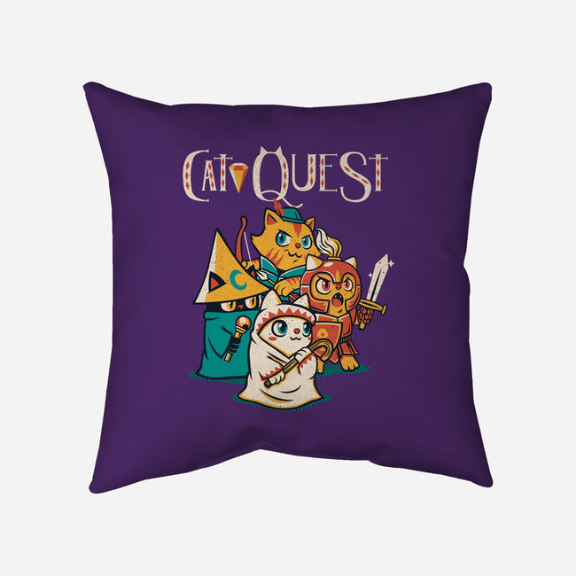 Cat Quest-none removable cover w insert throw pillow-tobefonseca
