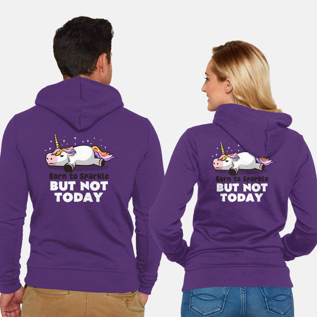 Born To Sparkle-unisex zip-up sweatshirt-eduely