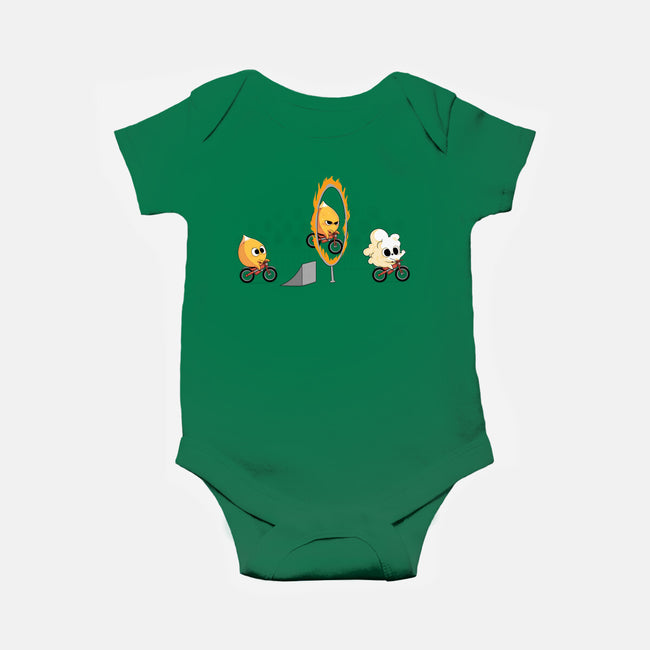 Fire Stunt-baby basic onesie-Naolito