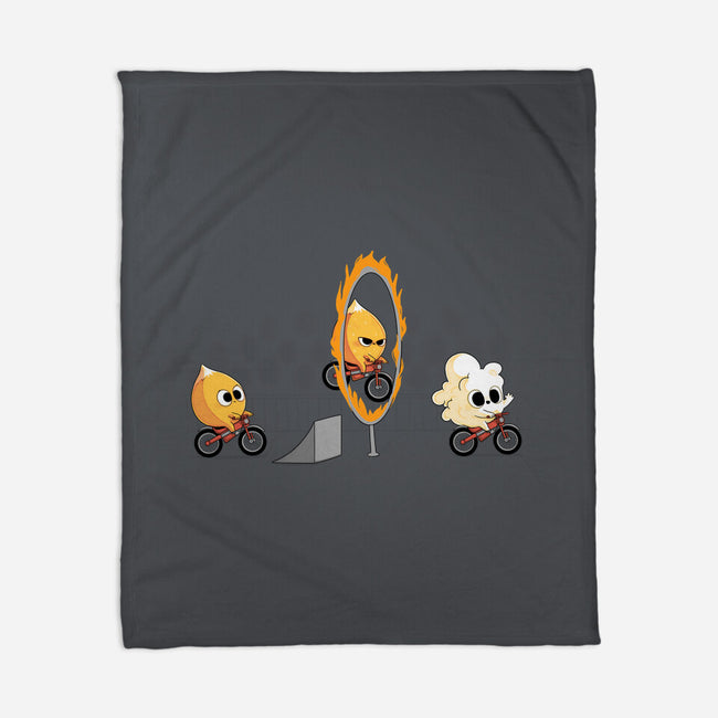 Fire Stunt-none fleece blanket-Naolito