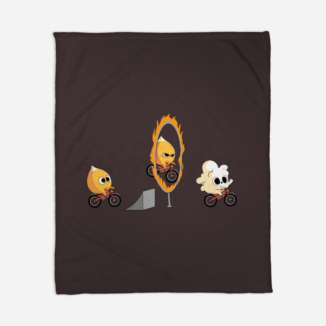 Fire Stunt-none fleece blanket-Naolito