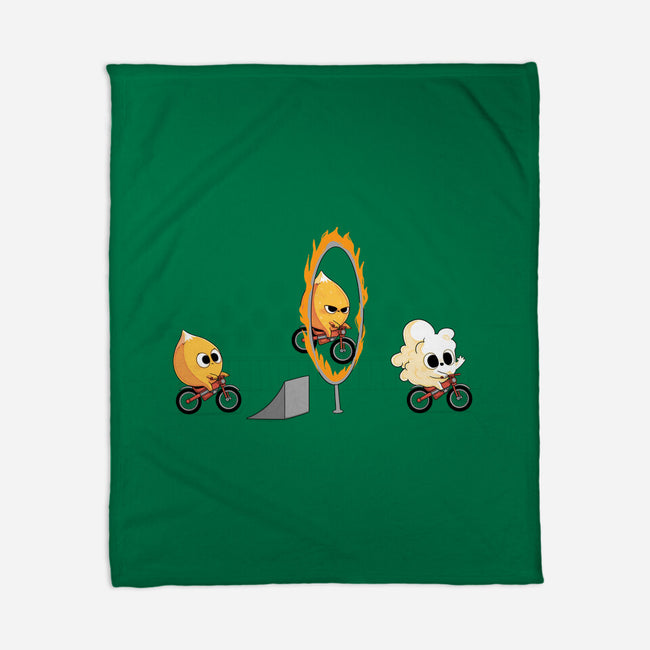 Fire Stunt-none fleece blanket-Naolito