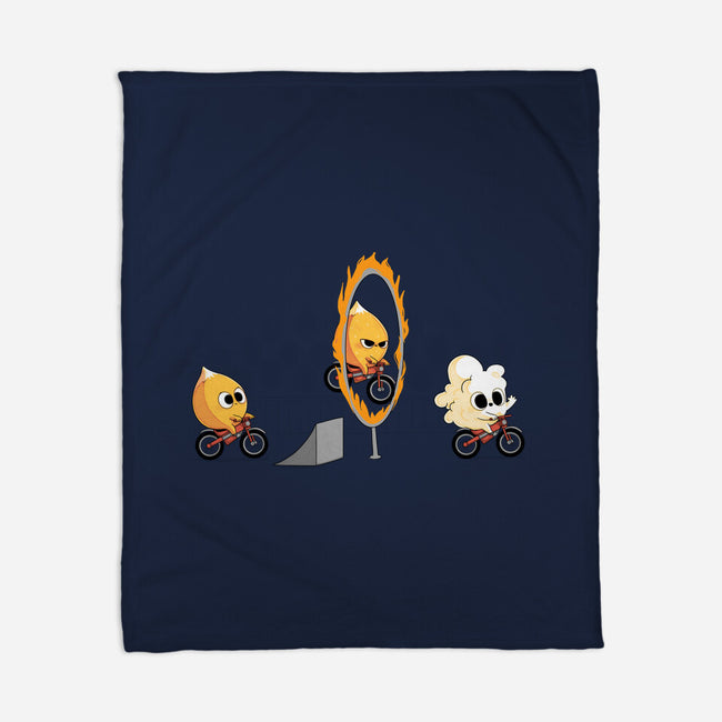Fire Stunt-none fleece blanket-Naolito