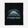 Power Nap-none fleece blanket-LooneyCartoony