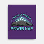 Power Nap-none stretched canvas-LooneyCartoony