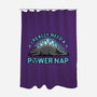 Power Nap-none polyester shower curtain-LooneyCartoony
