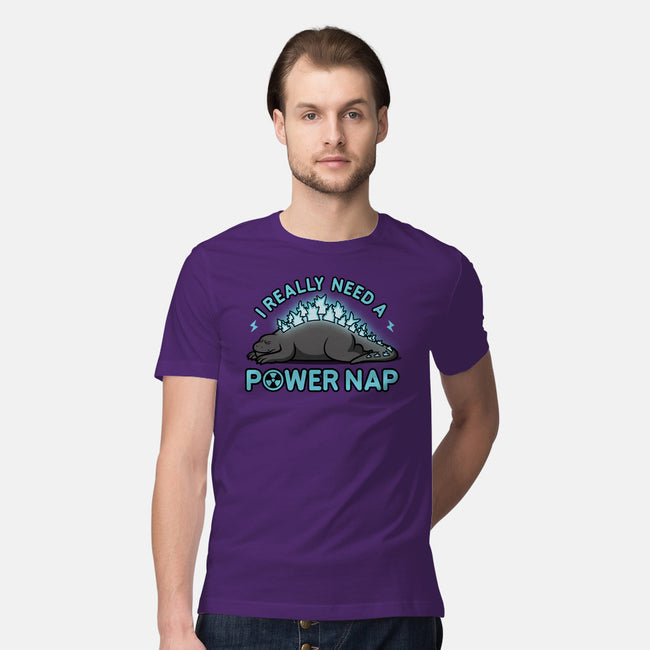 Power Nap-mens premium tee-LooneyCartoony