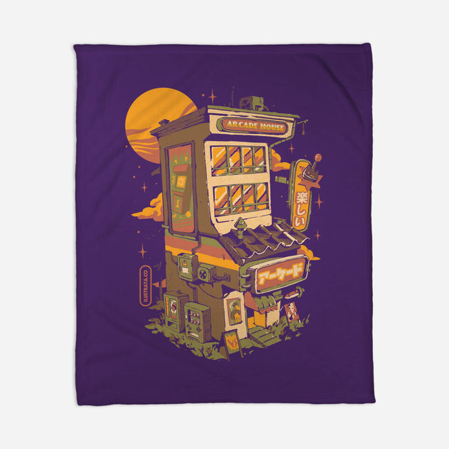 Arcade House-none fleece blanket-ilustrata