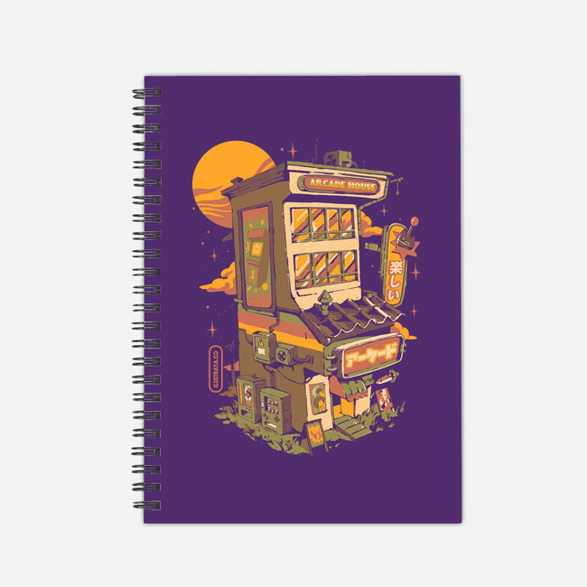 Arcade House-none dot grid notebook-ilustrata