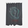 Lucky Star-none polyester shower curtain-rocketman_art