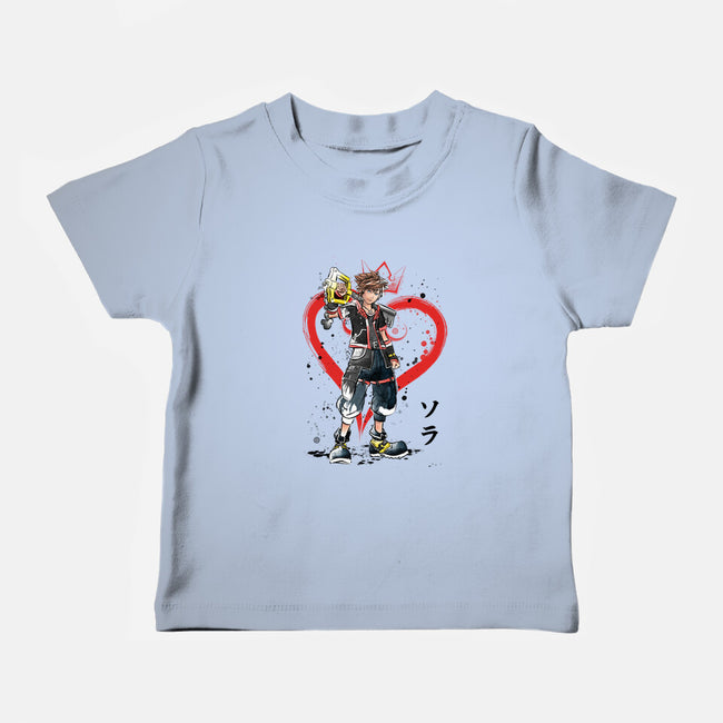 Wielder Of The Keyblade-baby basic tee-DrMonekers