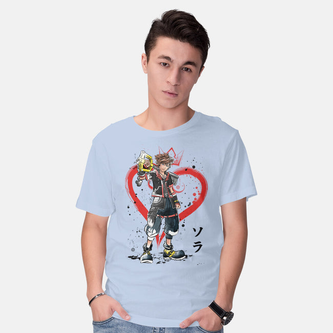 Wielder Of The Keyblade-mens basic tee-DrMonekers