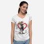 Wielder Of The Keyblade-womens v-neck tee-DrMonekers