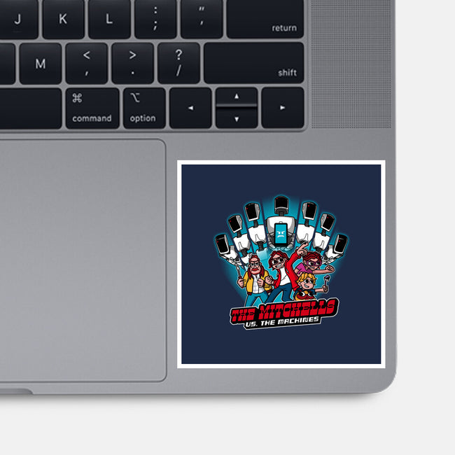 Family Vs. Machines-none glossy sticker-jasesa