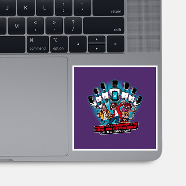 Family Vs. Machines-none glossy sticker-jasesa