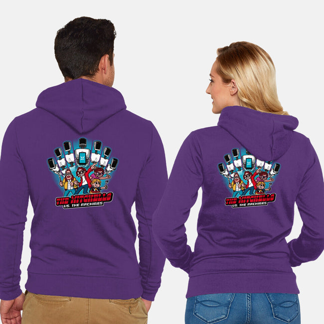 Family Vs. Machines-unisex zip-up sweatshirt-jasesa
