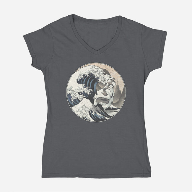 The Great Air Bison-womens v-neck tee-fanfreak1