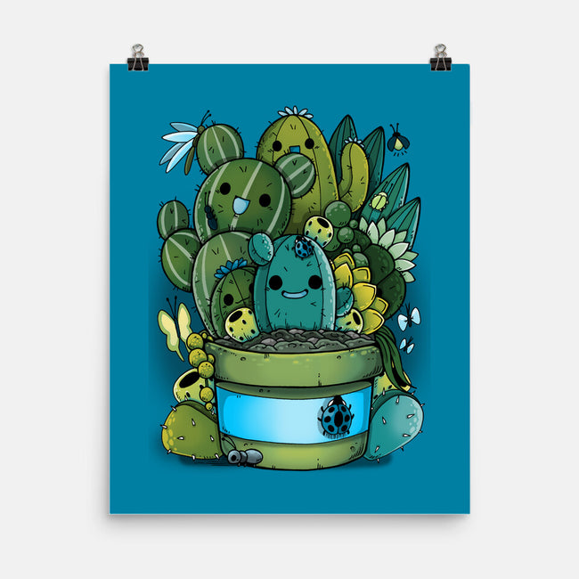 Cactus Succulents-none matte poster-Vallina84