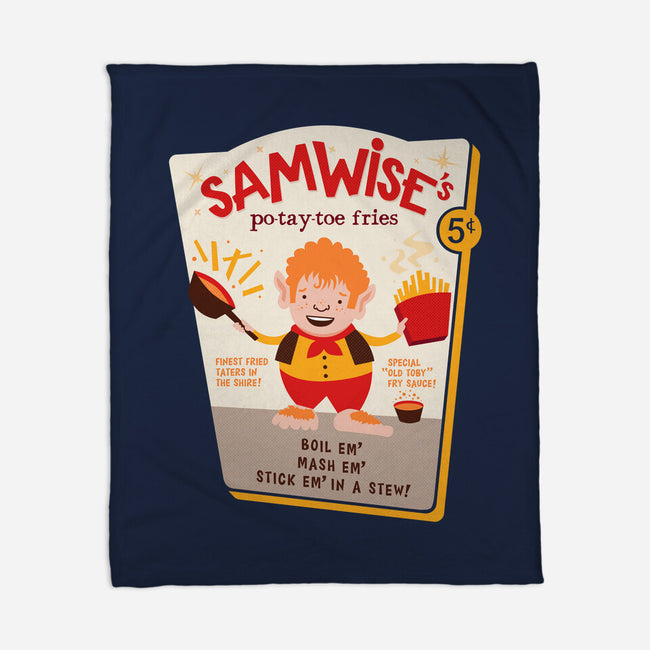Samwise Fries-none fleece blanket-hbdesign