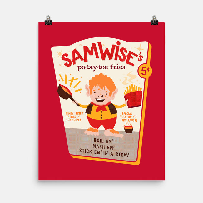 Samwise Fries-none matte poster-hbdesign