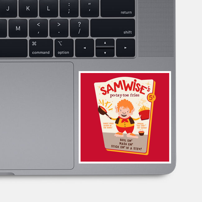Samwise Fries-none glossy sticker-hbdesign