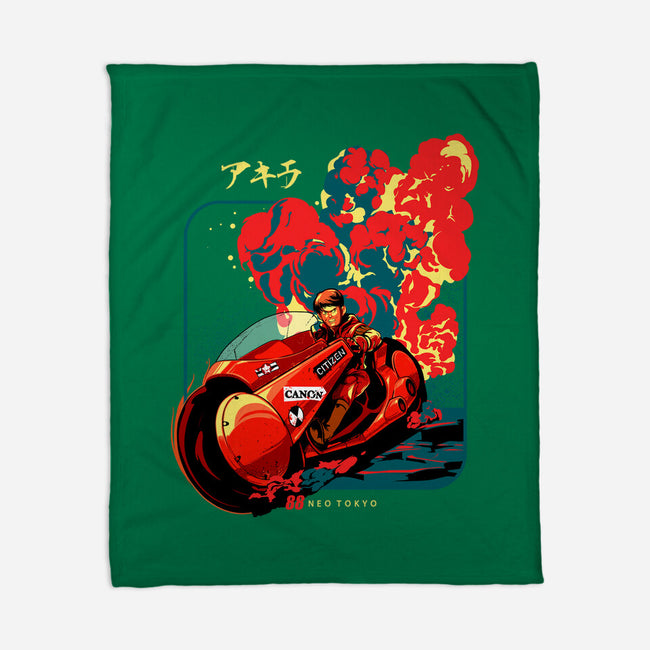 Neo Tokyo War-none fleece blanket-heydale
