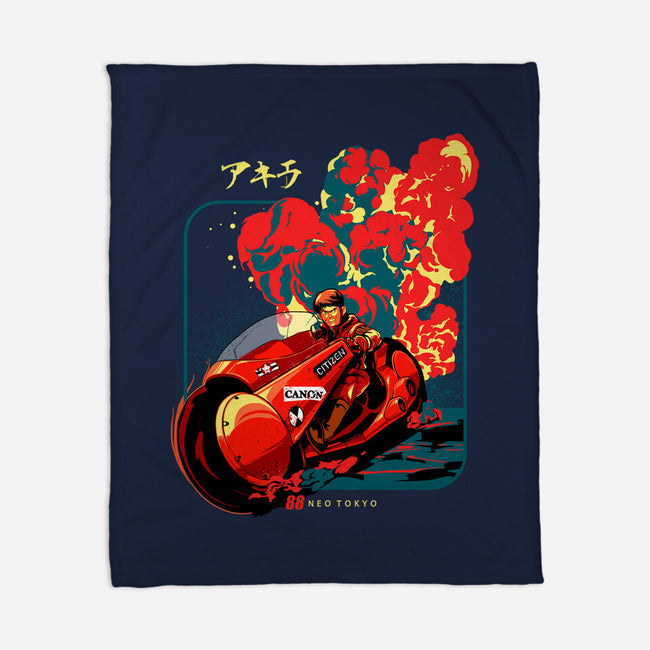 Neo Tokyo War-none fleece blanket-heydale