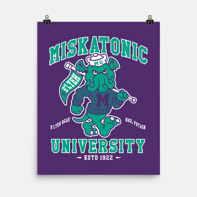 Miskatonic U-none matte poster-Nemons