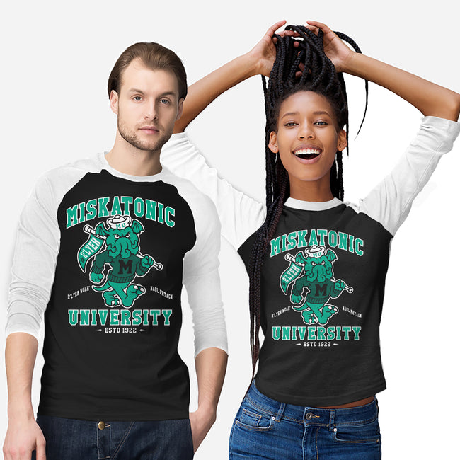 Miskatonic U-unisex baseball tee-Nemons