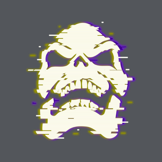 Glitchy Skull-none stretched canvas-Skullpy