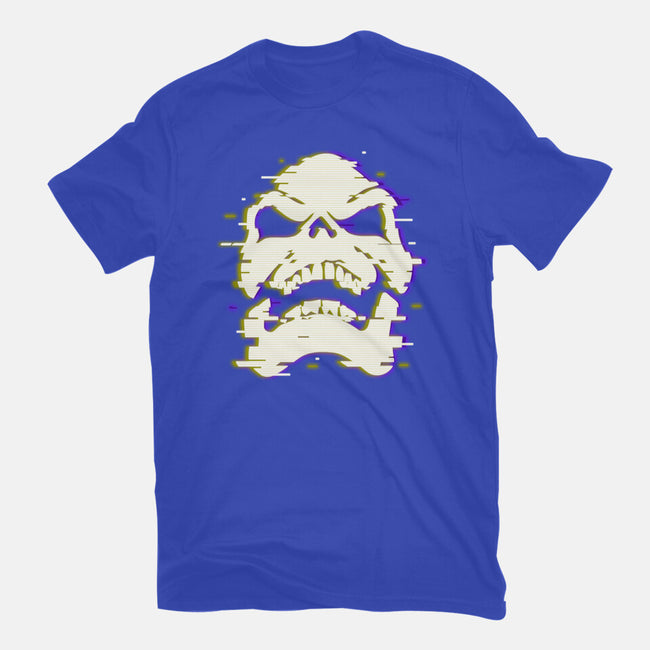 Glitchy Skull-womens fitted tee-Skullpy