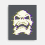 Glitchy Skull-none stretched canvas-Skullpy