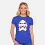Glitchy Skull-womens fitted tee-Skullpy