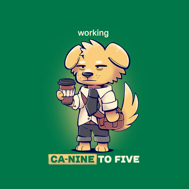 Working Canine To Five-womens fitted tee-TechraNova