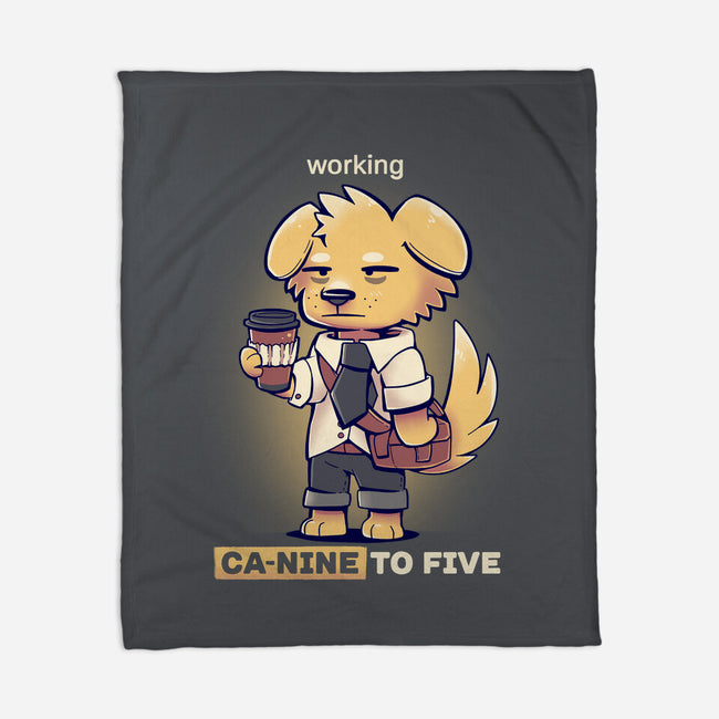Working Canine To Five-none fleece blanket-TechraNova