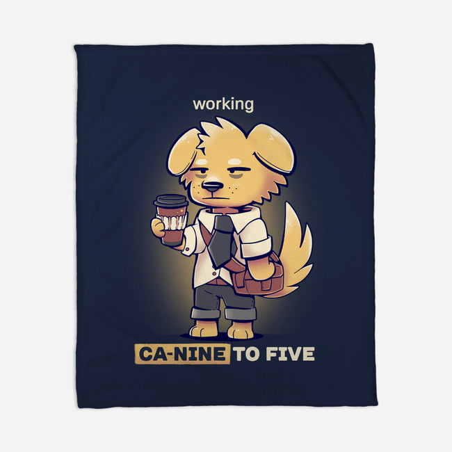 Working Canine To Five-none fleece blanket-TechraNova