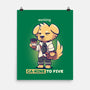Working Canine To Five-none matte poster-TechraNova