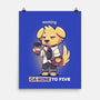 Working Canine To Five-none matte poster-TechraNova