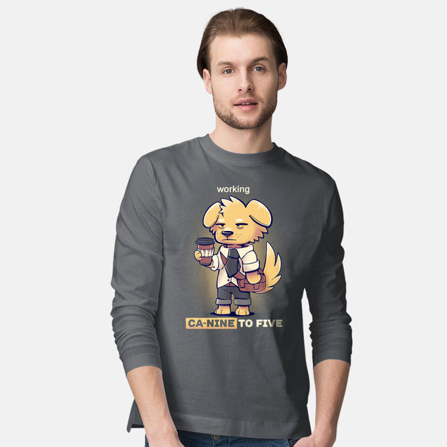 Working Canine To Five-mens long sleeved tee-TechraNova