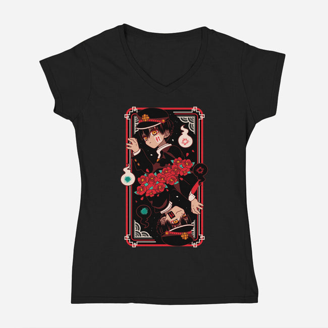 Seventh Mystery-womens v-neck tee-Domii